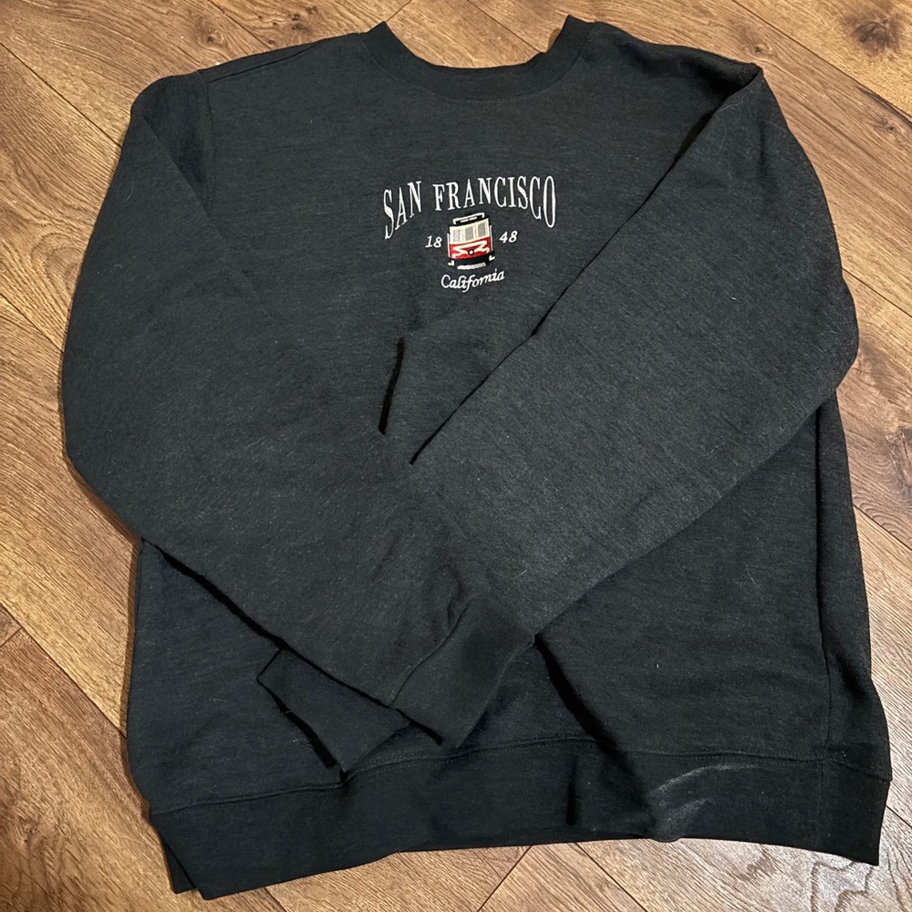 Grey San Francisco Crewneck Sweater